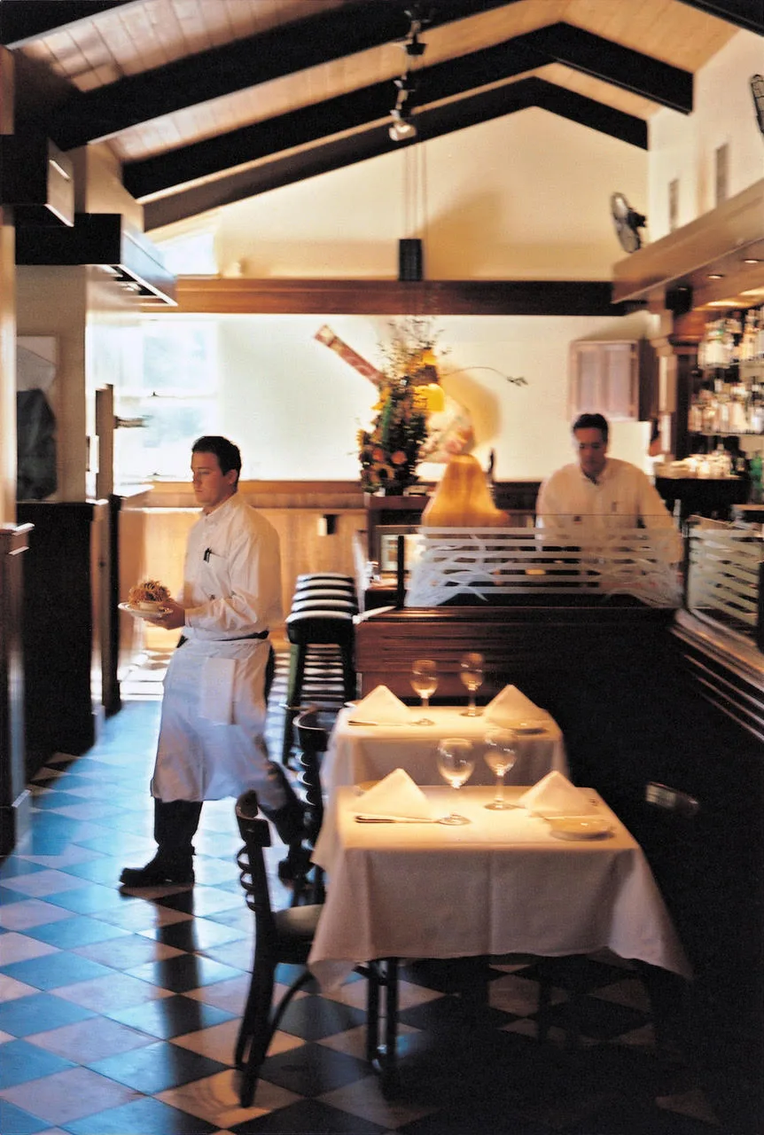 Mustards Grill dining room interior
