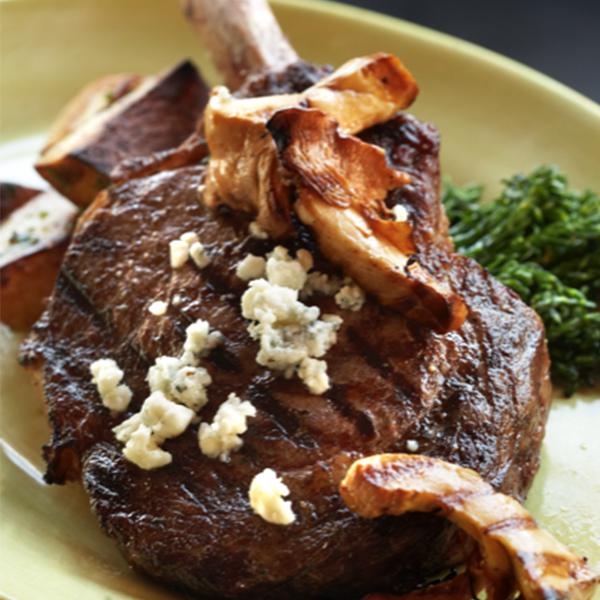 Grilled steak at Mustards Grill